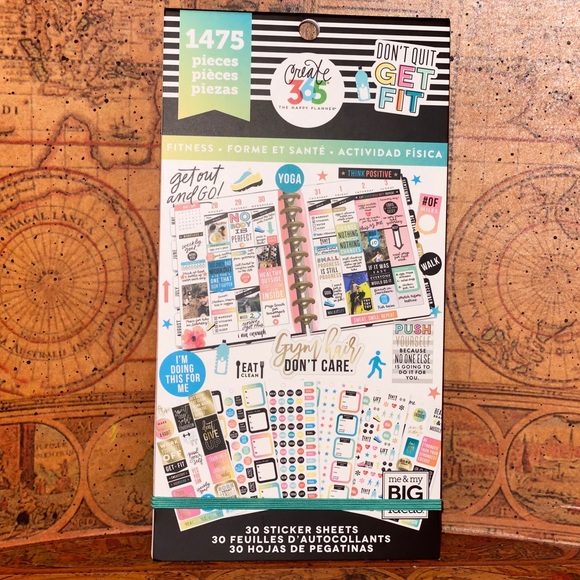 The Happy Planner Other Happy Planner Stickers Book Fitness Poshmark